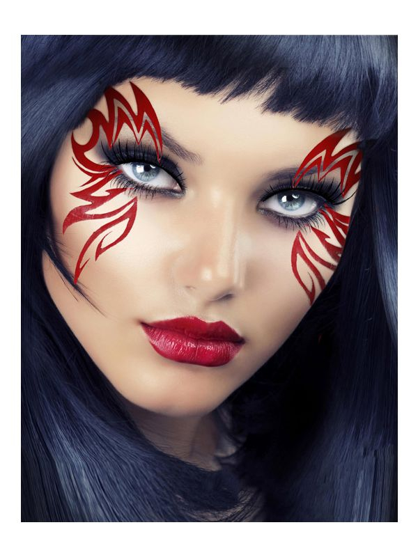 Masquerade Eye Makeup Monarch Red Eye Mask Stick On Makeup Stick On Masquerade Mask