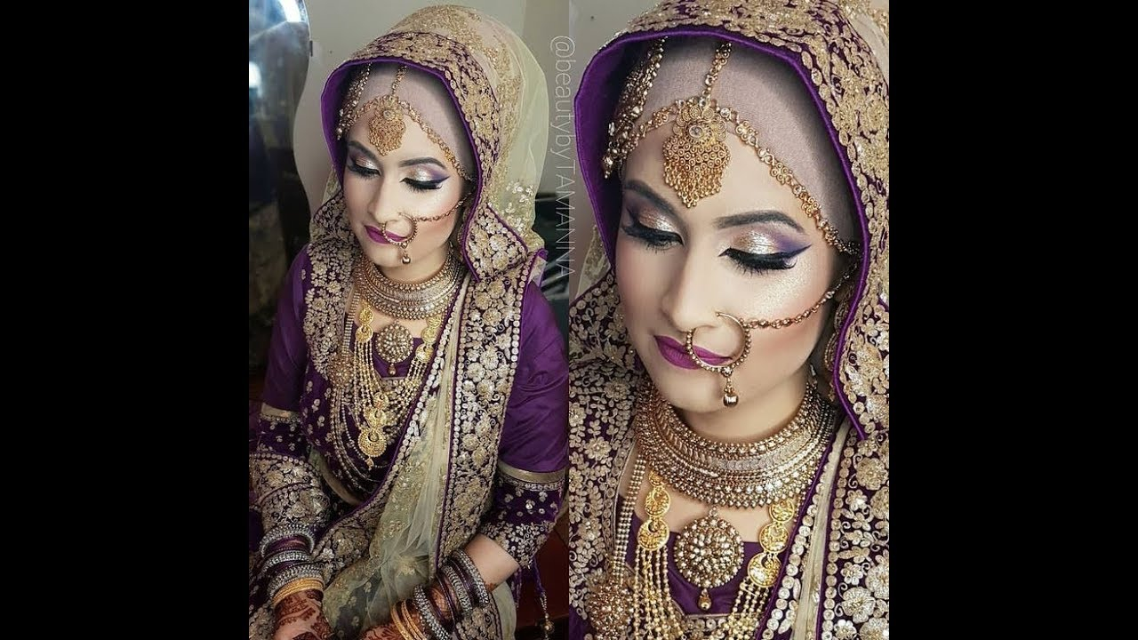 Muslim Eye Makeup Muslim Bride Her Eye Makeup With Dusty Gold Hijab Looks Fabulous