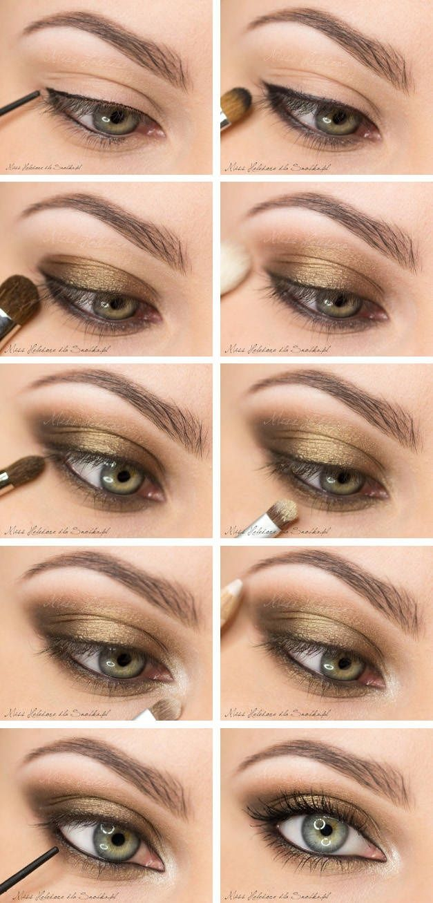 Natural Smokey Eye Makeup 10 Gold Smoky Eye Tutorials For Fall Pretty Designs