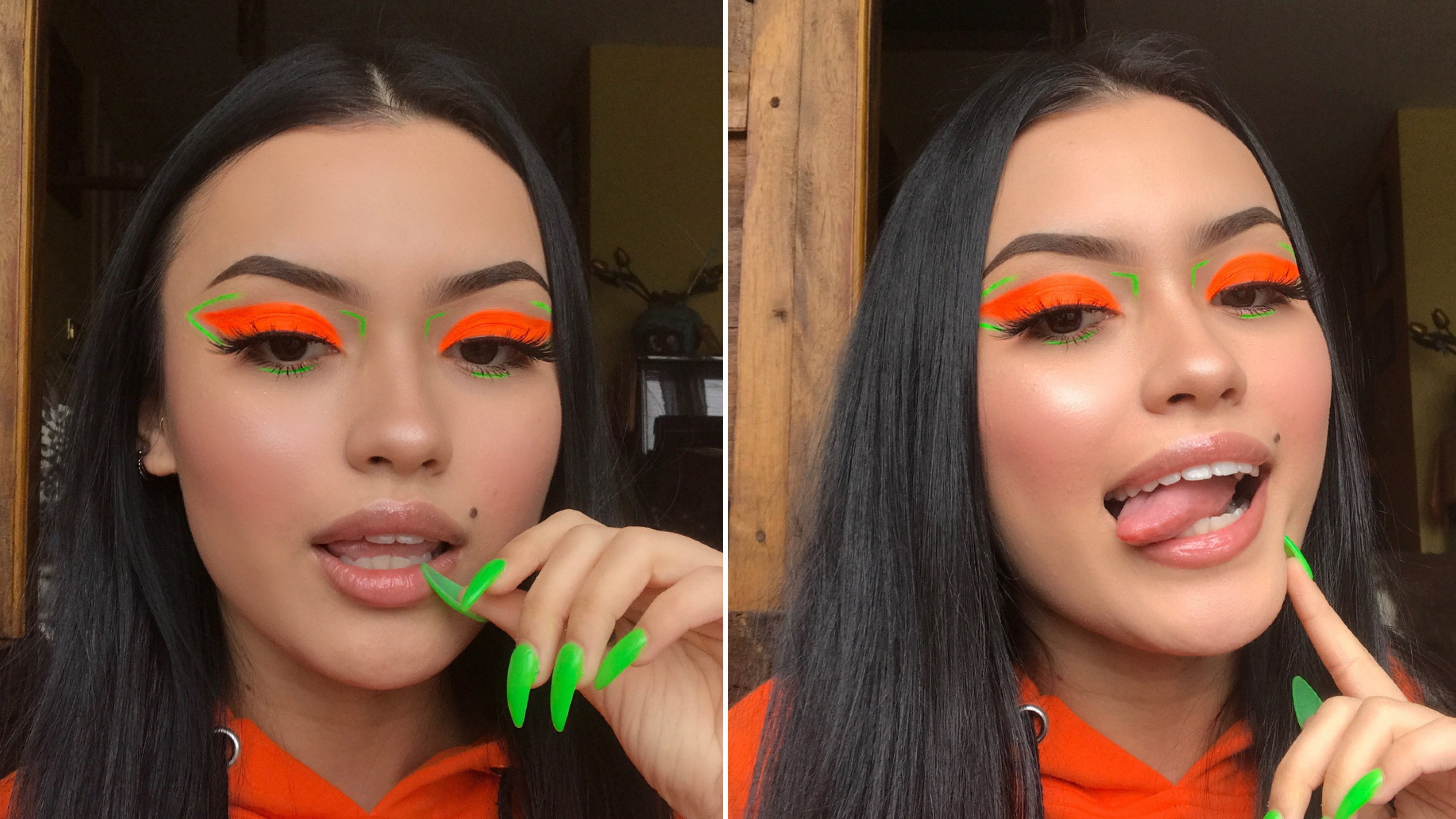 Neon Eye Makeup This Viral Neon Makeup Is Being Mistaken For An Instagram Filter