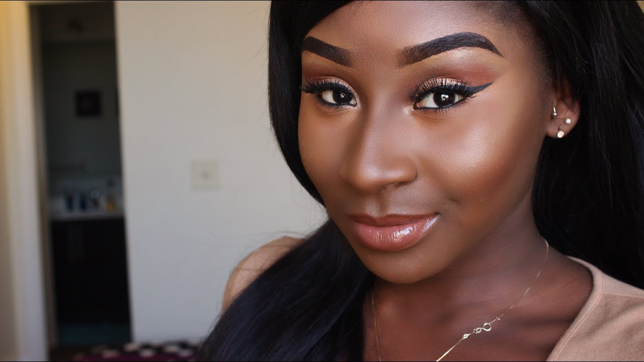 Neutral Eye Makeup For Dark Skin Darkskin Neutral Makeup Tutorial Beginner Friendly Youtube