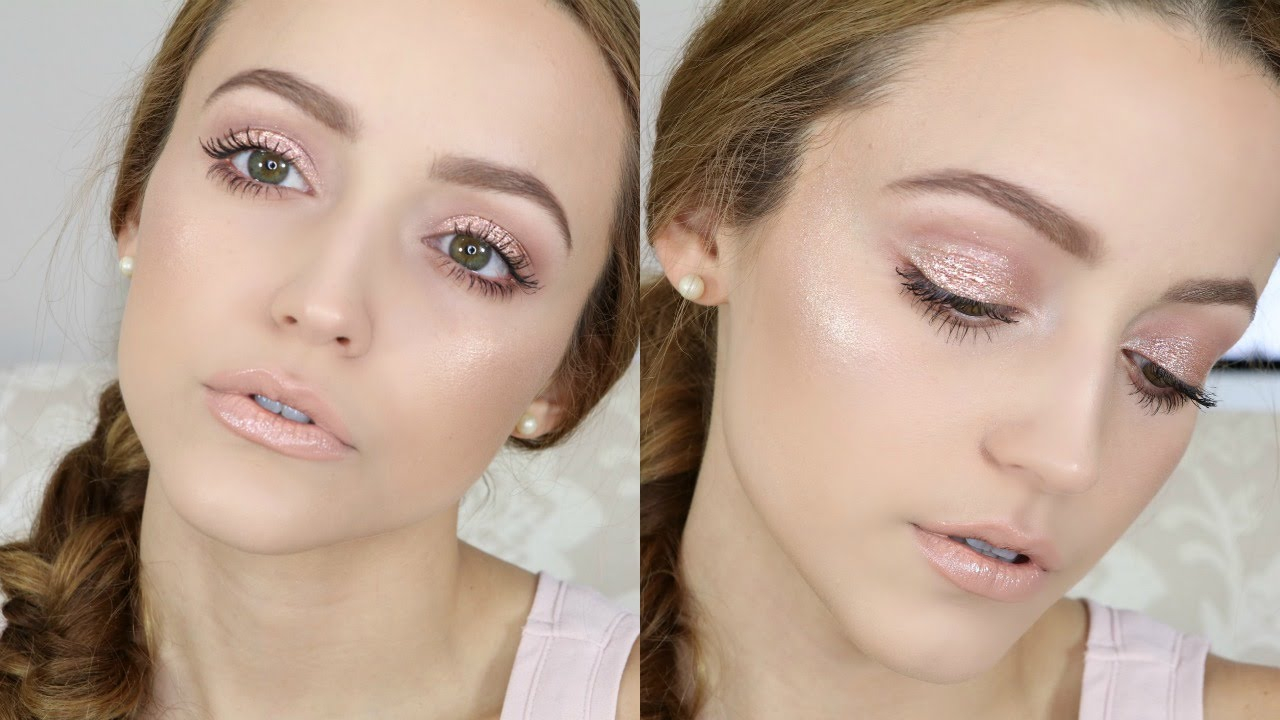 Pale Pink Eye Makeup Romantic Soft Pink Makeup Tutorial Youtube