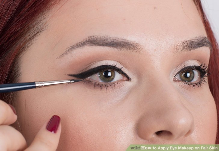 Pale Skin Eye Makeup How To Apply Eye Makeup On Fair Skin 9 Steps With Pictures