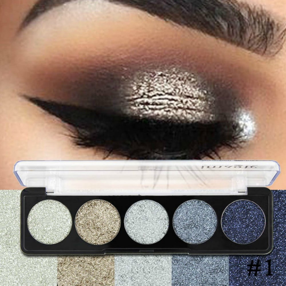 Party Eye Makeup Pictures Imagic 5 Colors Eyeshadow Palette High Glitter Stage Party Eye
