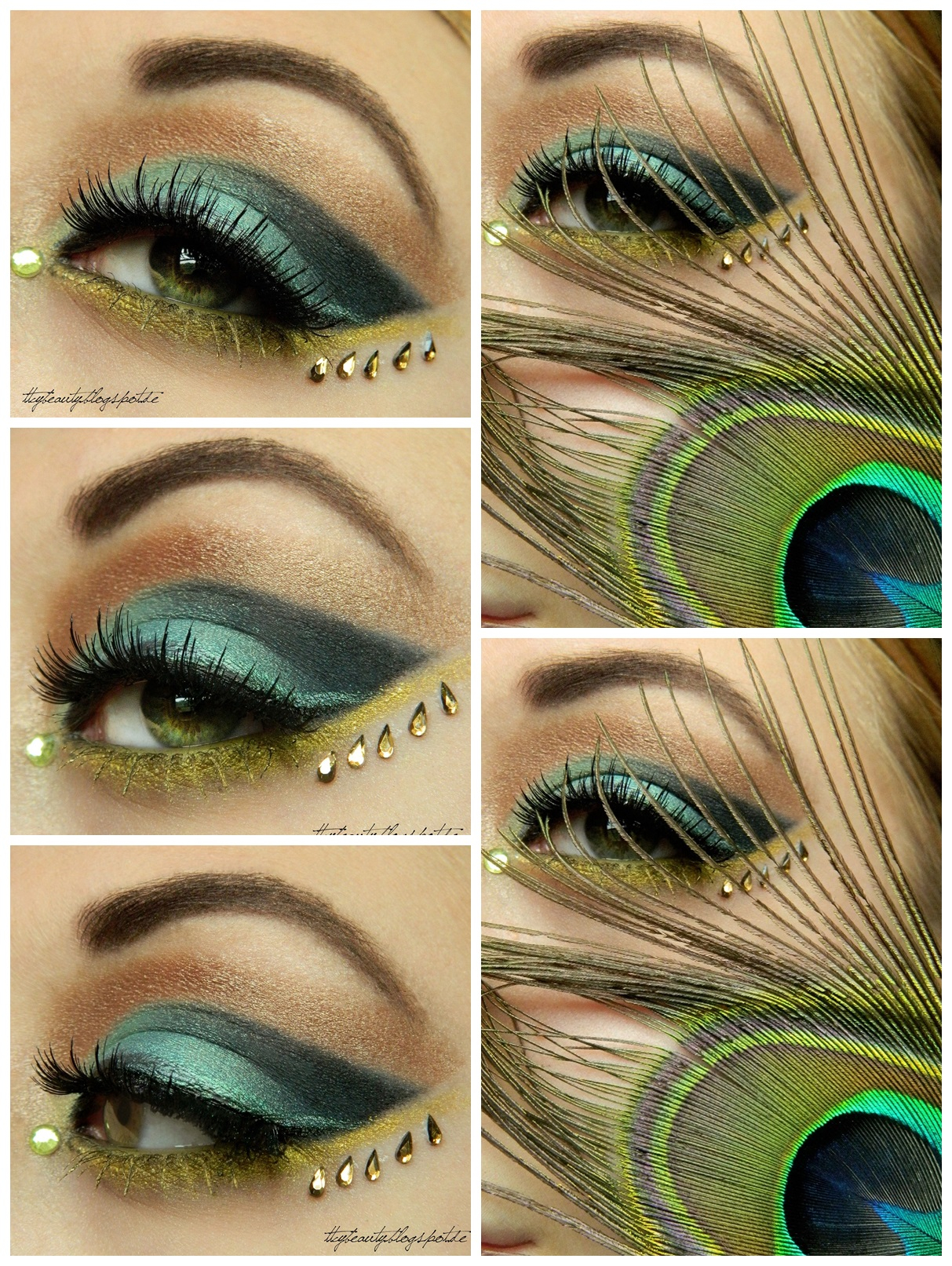 Peacock Eye Makeup 18 Peacock Feather Inspired Eye Makeup Looks Fashionsy
