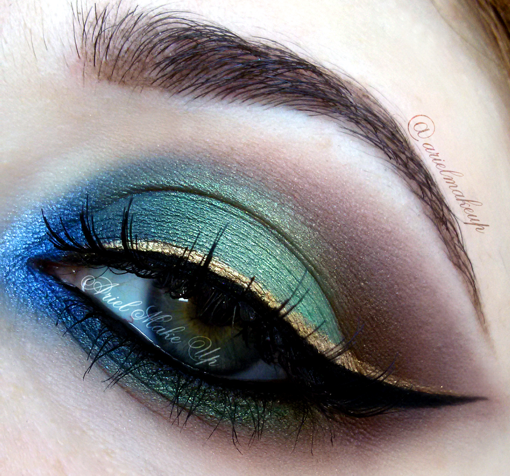 Peacock Eye Makeup Ariel Make Up Make Up Beauty With A Princess Touch Peacock