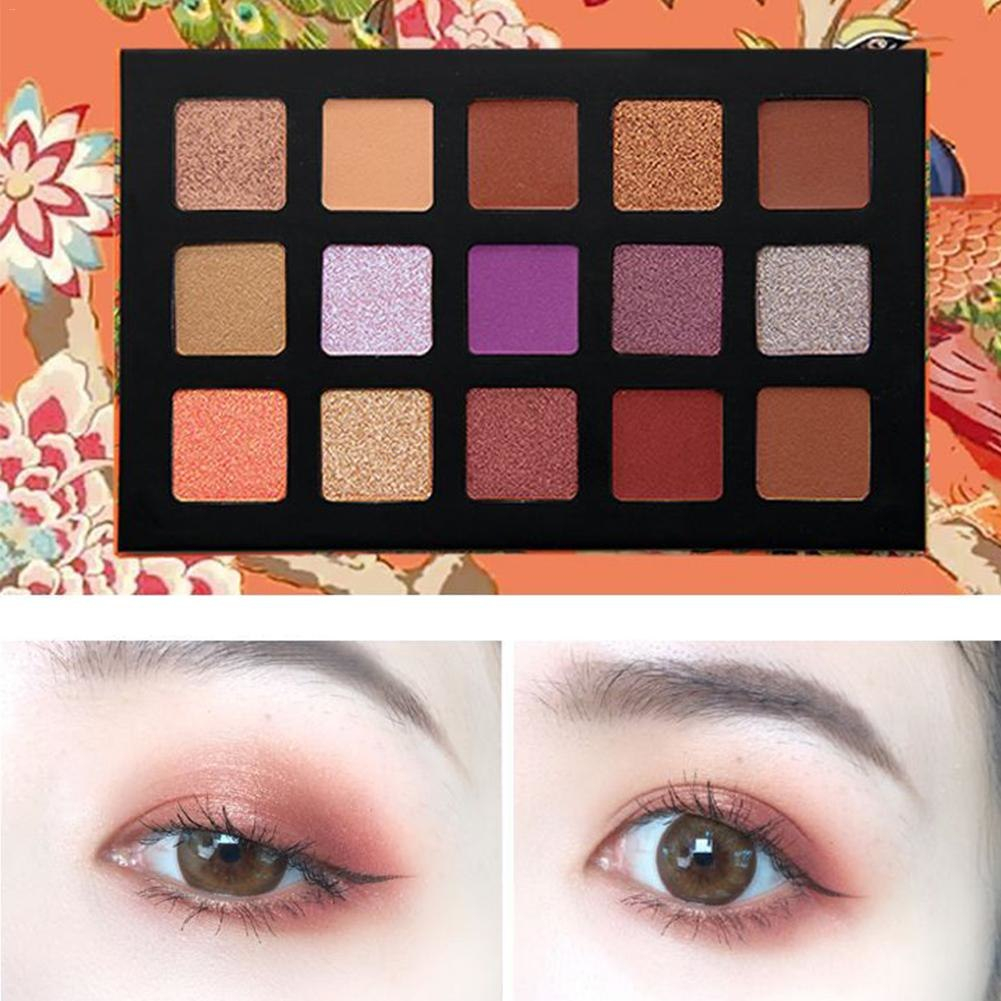 Peacock Eye Makeup Novo15 Color Peacock Colorful Eye Shadow Palette Beginner Smoky