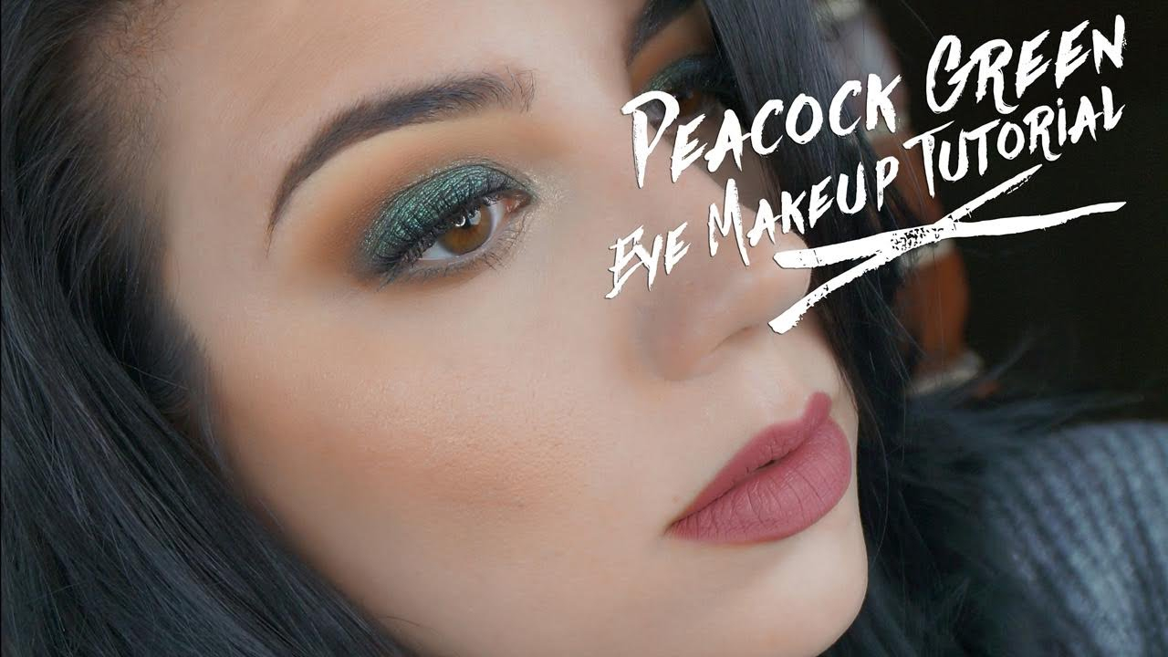 Peacock Eye Makeup Peacock Green Eyeshadow Tutorial Quinnface Youtube