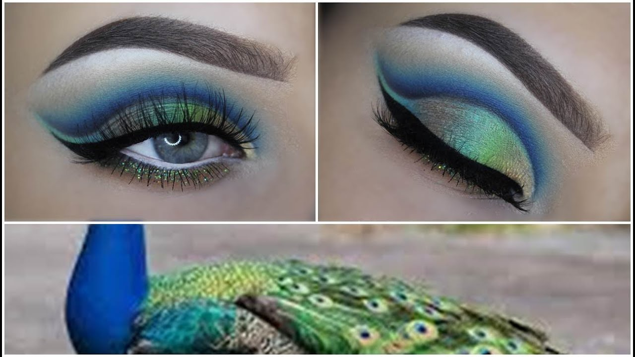 Peacock Eye Makeup Peacock Inspired Makeup Tutorial Youtube