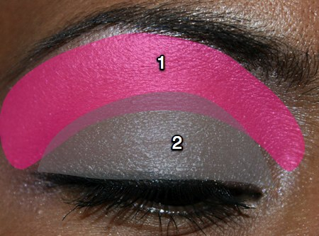 Pink And Silver Eye Makeup Mac Cosmetics Face Of The Day Hot Pink Lips And Silver And Pink Eye