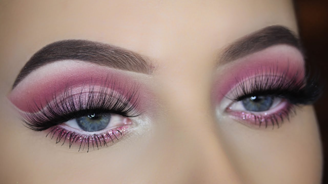 Pink And White Eye Makeup Pink Cut Crease Eye Makeup Tutorial Youtube