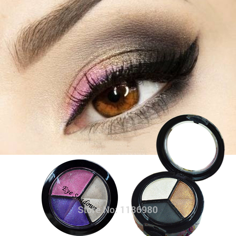 Pink And White Eye Makeup Travel Portable Pop Fashion 3 Colors Pink Purple White Glitter
