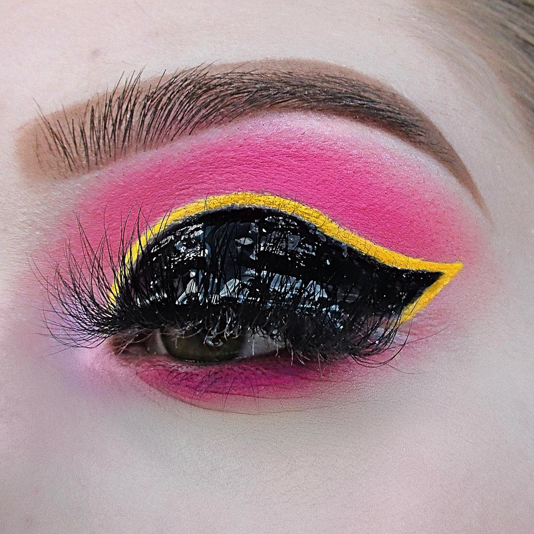 Pink And Yellow Eye Makeup 25 Wonderful Wet Look Makeup Ideas For A Hot Summer Wild About Beauty