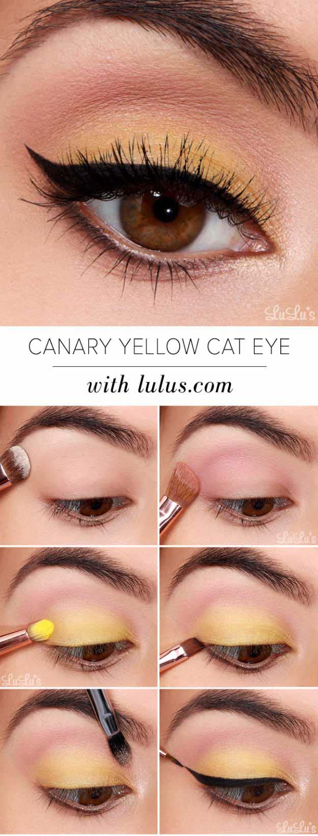 Pink And Yellow Eye Makeup 32 Eyeshadow Tutorials For Beginners The Goddess