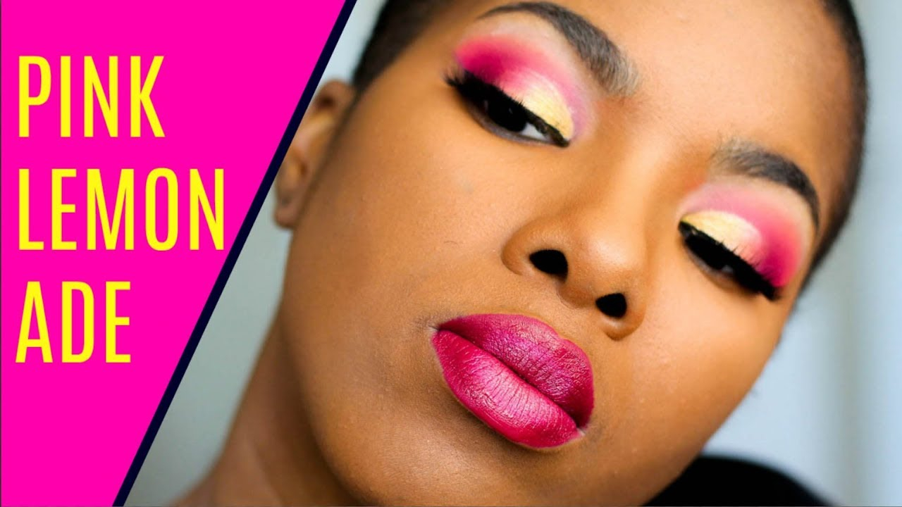Pink And Yellow Eye Makeup Pink Yellow Eyeshadow Tutorial W Morphe 35b Palette Youtube