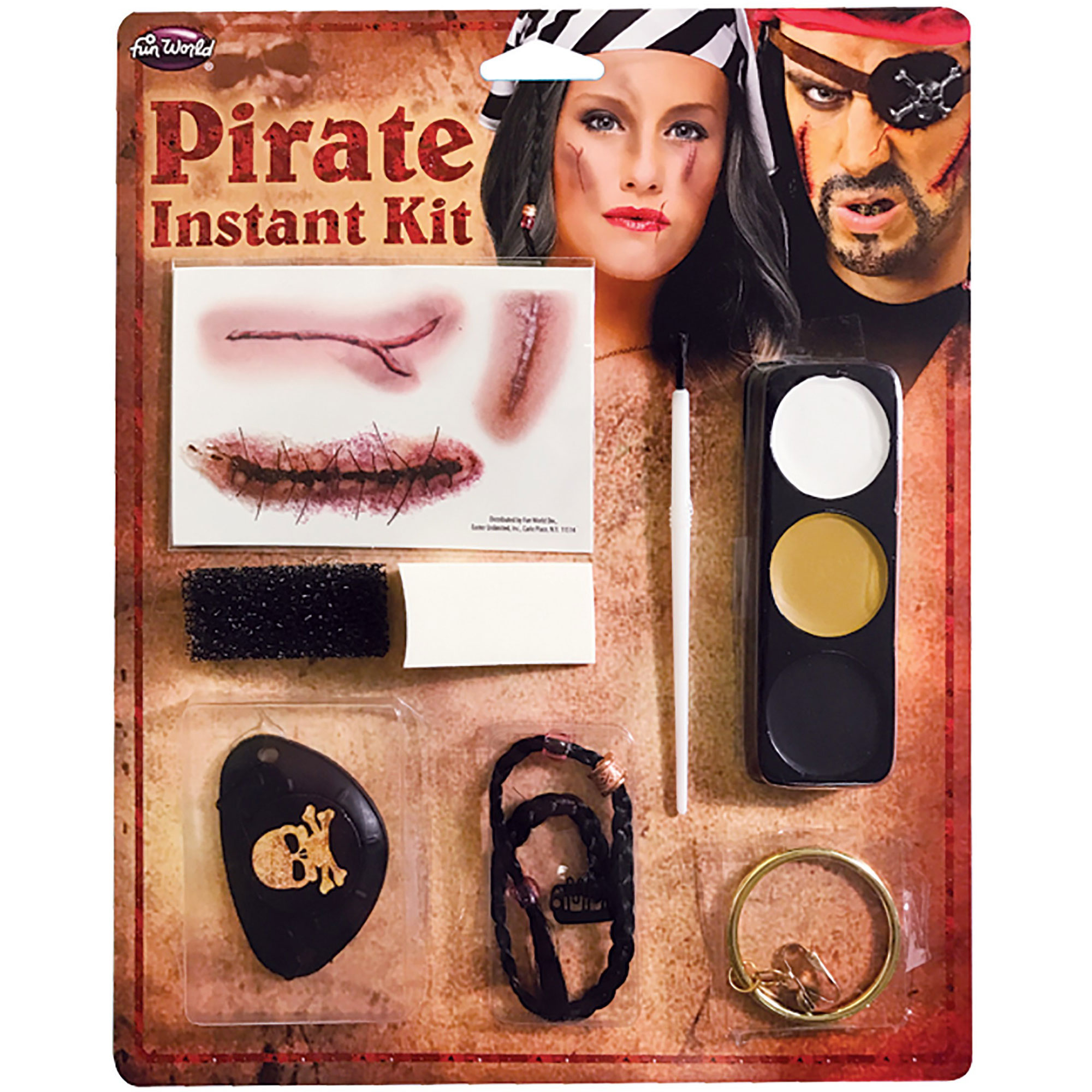 Pirate Eye Makeup Pirate Eye Patch Makeup Face Paint Halloween Fancy Dress Costume Kit