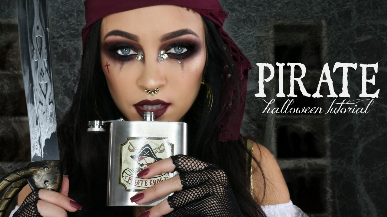 Pirate Eye Makeup Pirate Halloween Makeup Tutorial Glam Pirate Makeup Stephanie