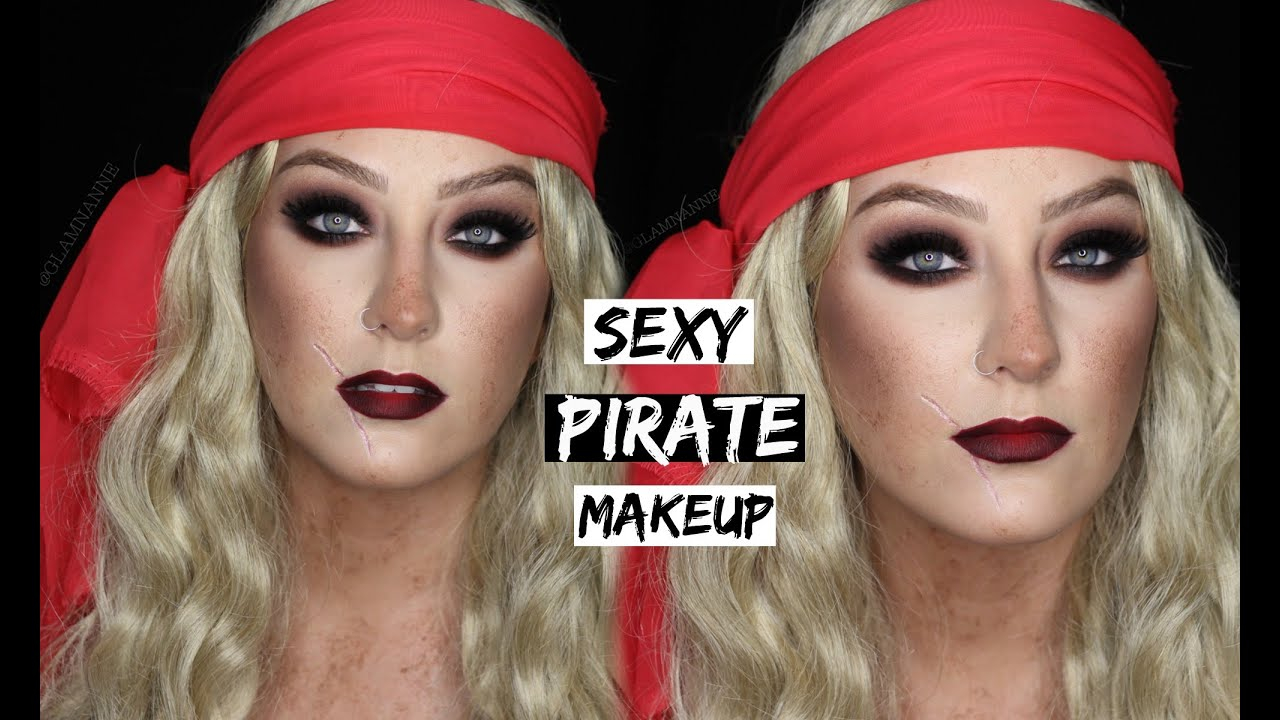Pirate Eye Makeup Sexy Pirate Makeup Tutorial 31 Days Of Halloween Glamnanne Youtube