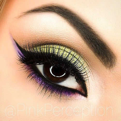 Pretty Neutral Eye Makeup Neutral Eye Makeup W Pretty Purple Green Color Pop