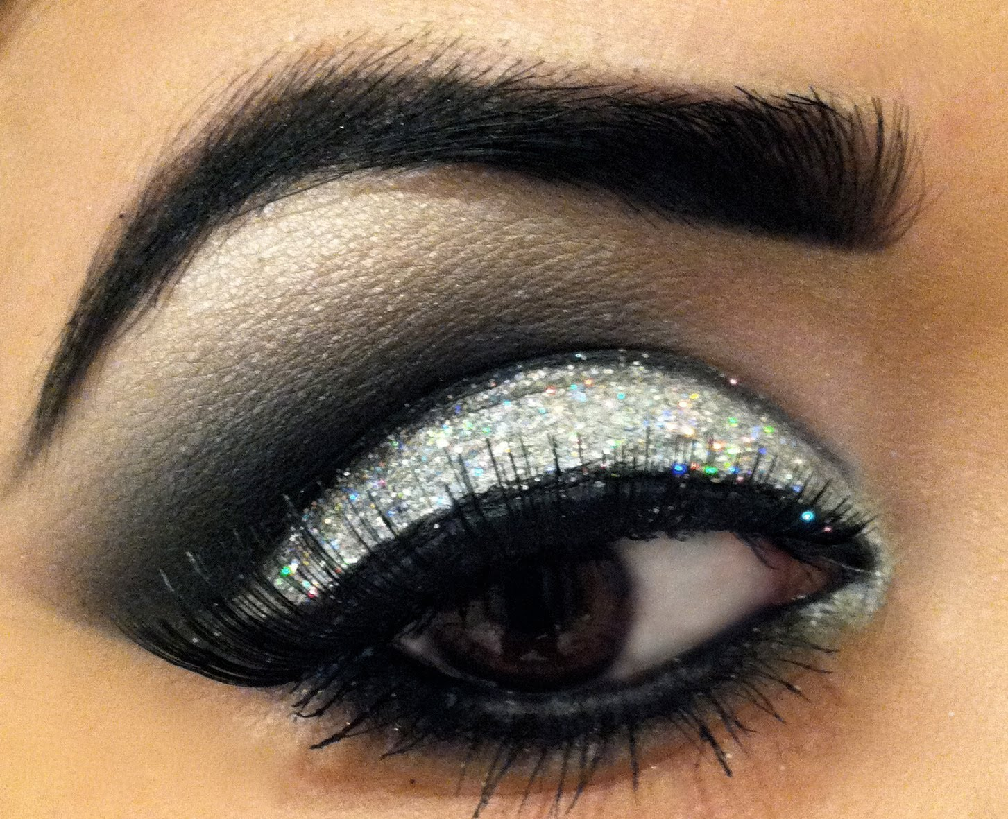 Prom Eye Makeup Dramatic Glitter Smokey Eye Prom Makeup