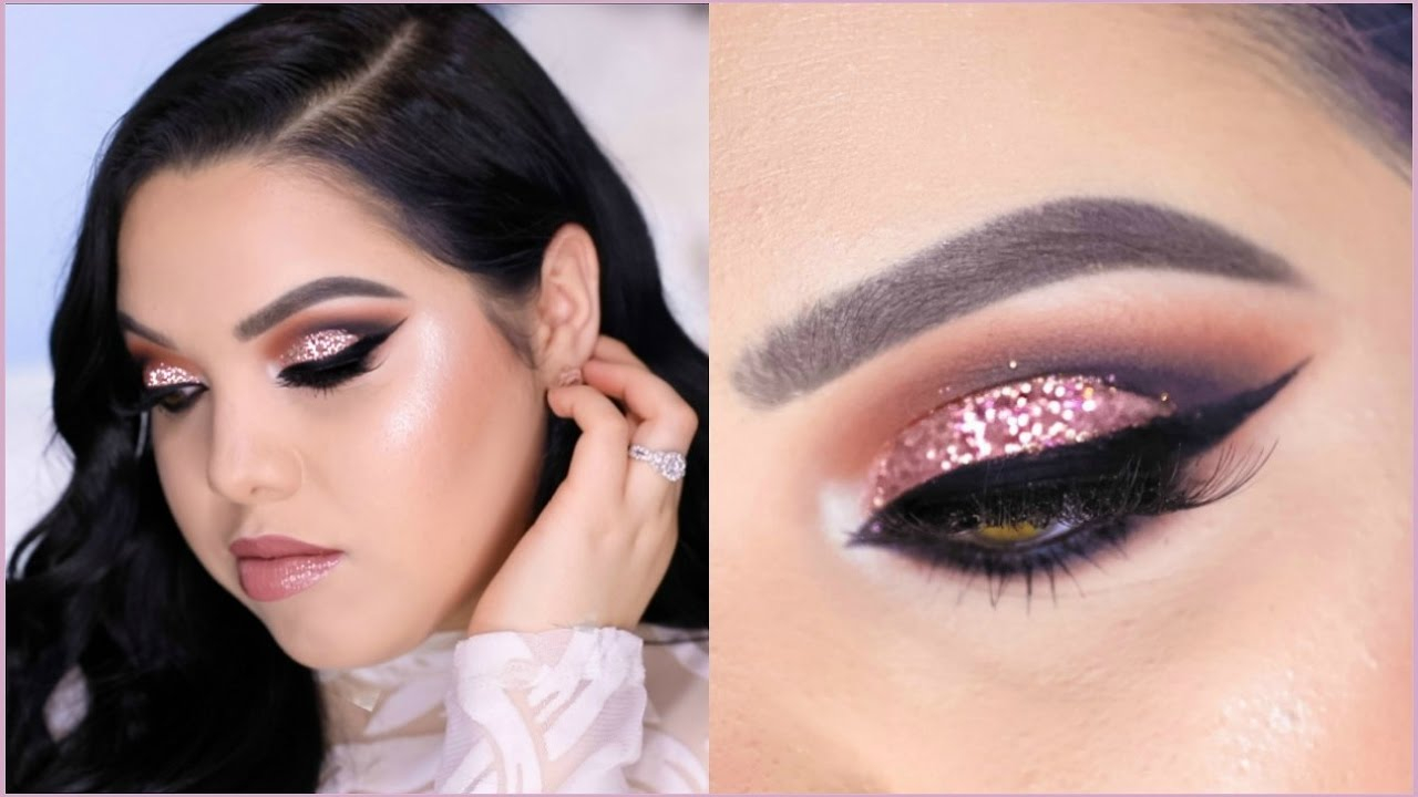 Prom Eye Makeup Tutorial Glitter Cut Crease Prom Makeup Tutorial Youtube