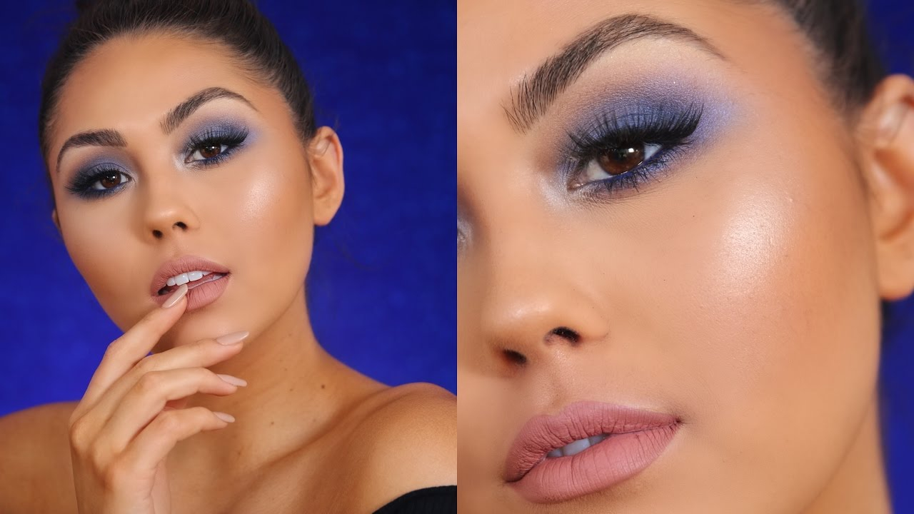 Prom Makeup For Blue Eyes Blue Smokey Eye Makeup Tutorial For Prom Roxette Arisa Youtube