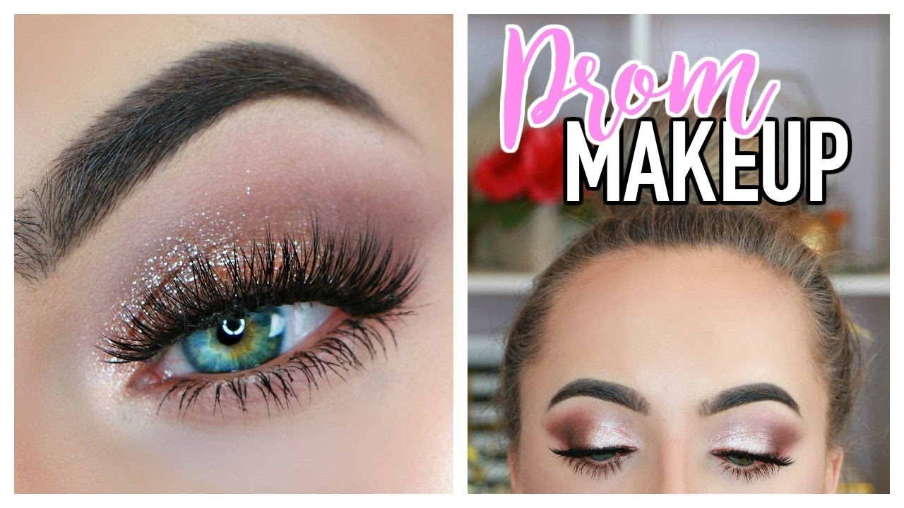 Prom Makeup For Blue Eyes Classic Prom Makeup Tutorial 2017 Smokey Glitter Eyes Youtube