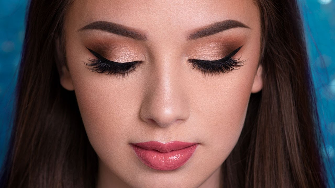 Prom Makeup Ideas For Brown Eyes Prom Makeup Tutorial Easy Glam Youtube