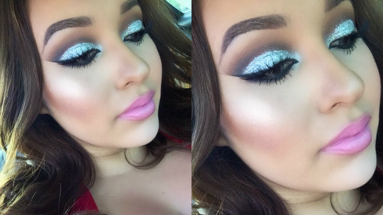 Prom Makeup Tutorial For Blue Eyes Glitter Prom Makeup Tutorial