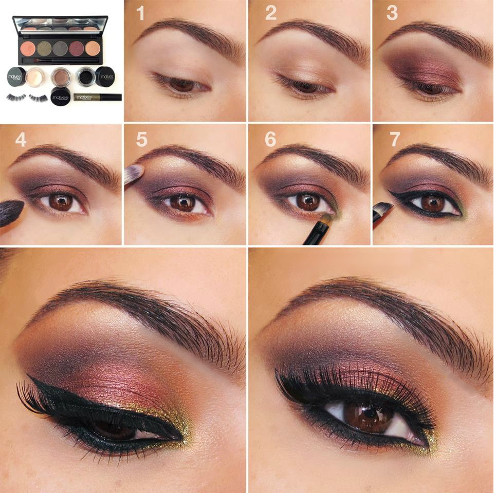 Purple And Gold Eye Makeup Tutorial 20 Easy Step Step Eyeshadow Tutorials For Beginners Her Style Code