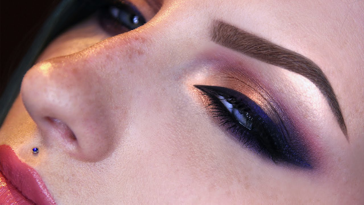 Purple And Gold Eye Makeup Tutorial Purple And Gold Smokey Eyes Makeup Tutorial Youtube