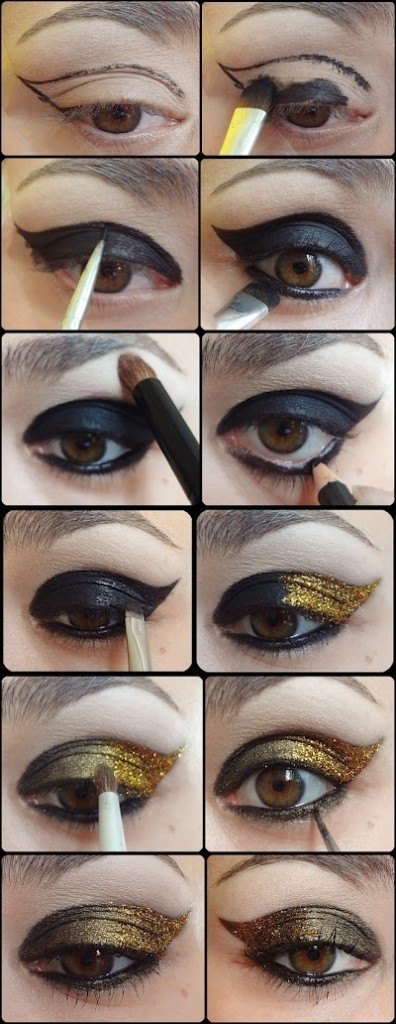 Purple And Gold Smokey Eye Makeup 25 Easy And Dramatic Smokey Eye Tutorials This Season