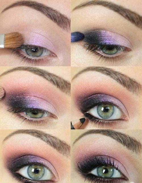 Purple And Gold Smokey Eye Makeup 25 Gorgeous Eye Makeup Tutorials For Beginners Of 2019