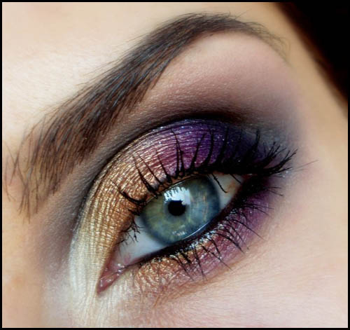 Purple And Gold Smokey Eye Makeup Sexy Eyes In A Few Easy Steps