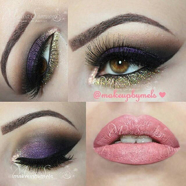 Purple And Gold Smokey Eye Makeup Sultry Purple And Gold Eye Shadow I Love Cute Makeup