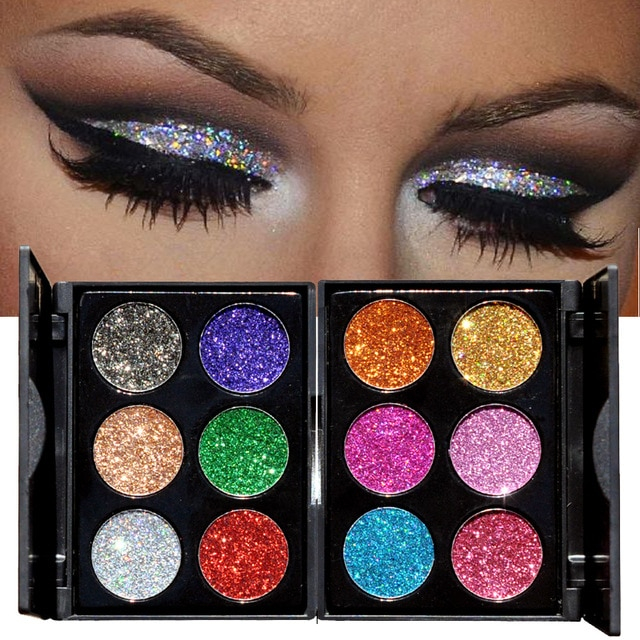 Purple And Turquoise Eye Makeup Handaiyan Eye Makeup Metallic Shimmer Eyeshadow Palette Silver