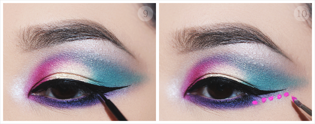 Purple And Turquoise Eye Makeup Pink Turquoise Makeup Pictorial Lien Jae