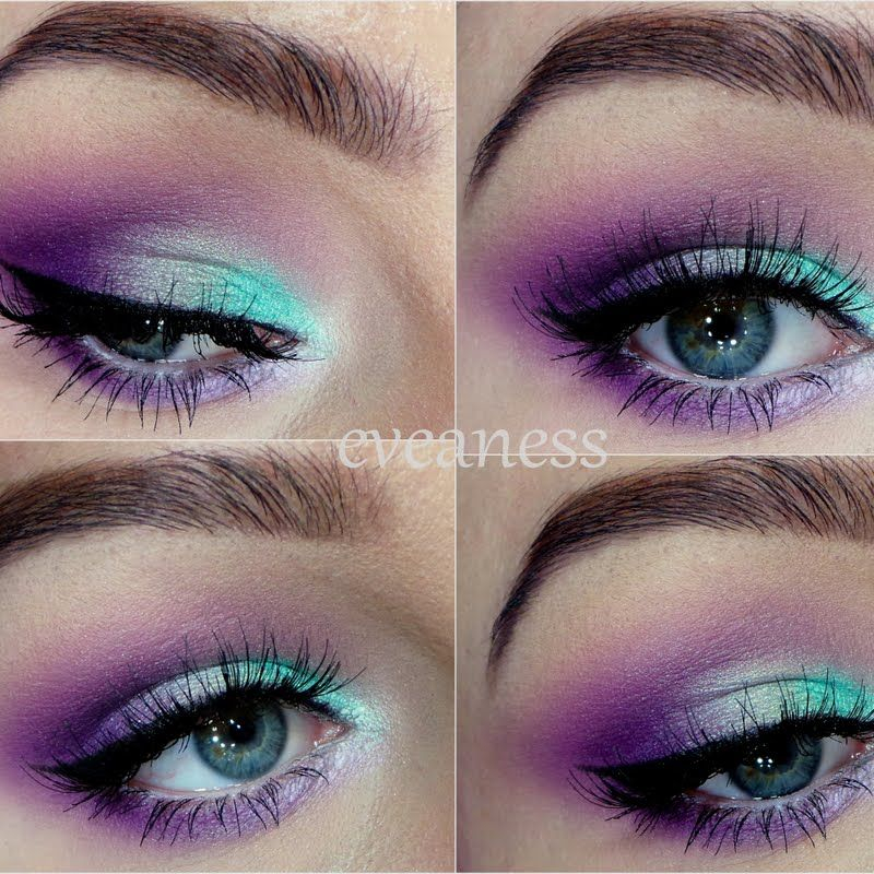 Purple And Turquoise Eye Makeup Purple And Turquoise Makeup 25 Ideas 2 Nona Gaya