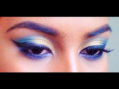 Purple And Turquoise Eye Makeup Yellow Turquoiseteal Eye Makeup With A Pop Of Purple South