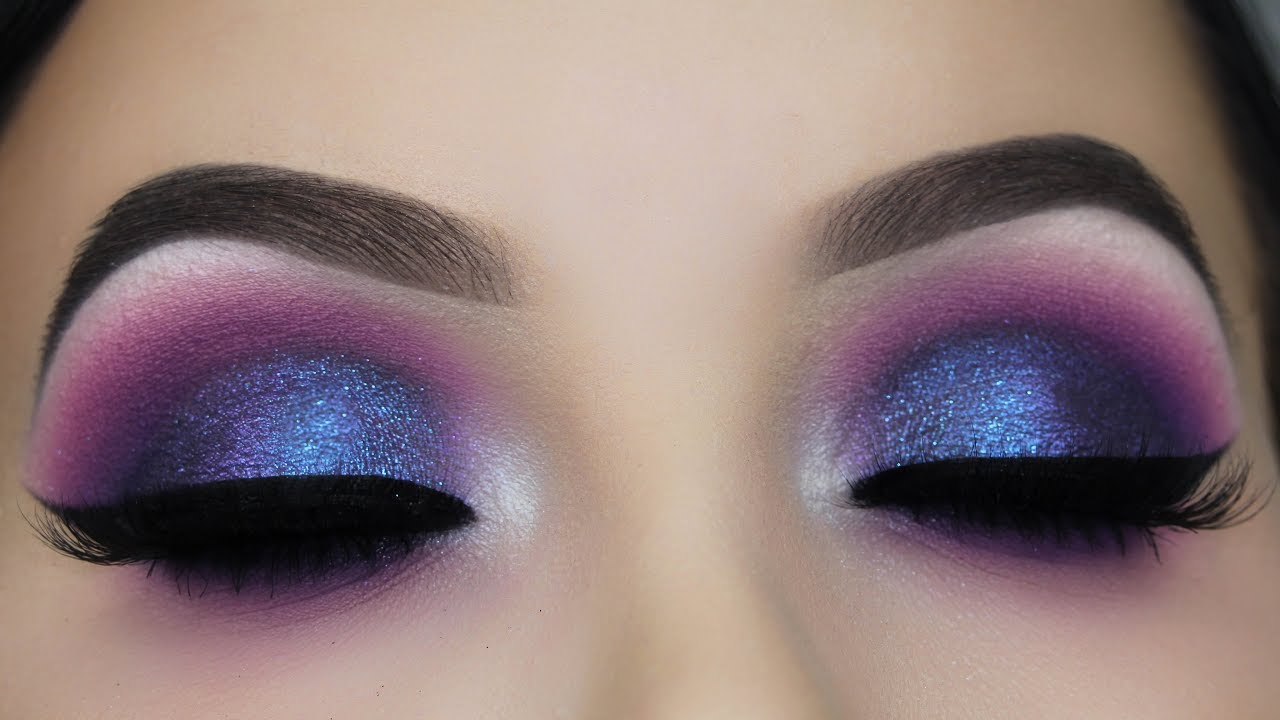 Purple Eye Makeup Blue Purple Smokey Eye Makeup Tutorial Beauty Tips Diva