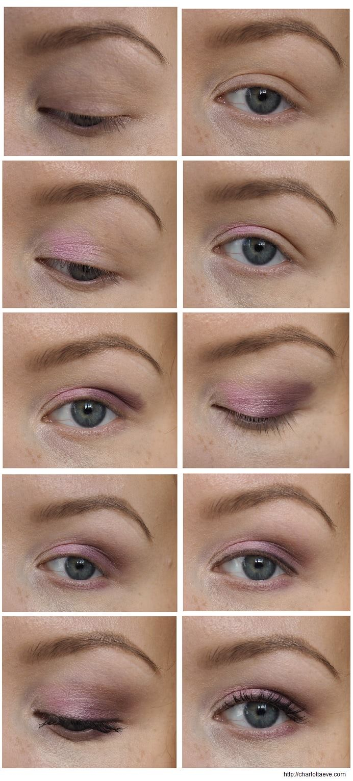 Purple Eye Makeup Easy Eyeshadow Tutorial Purple And Light Pink Charlotta Eve