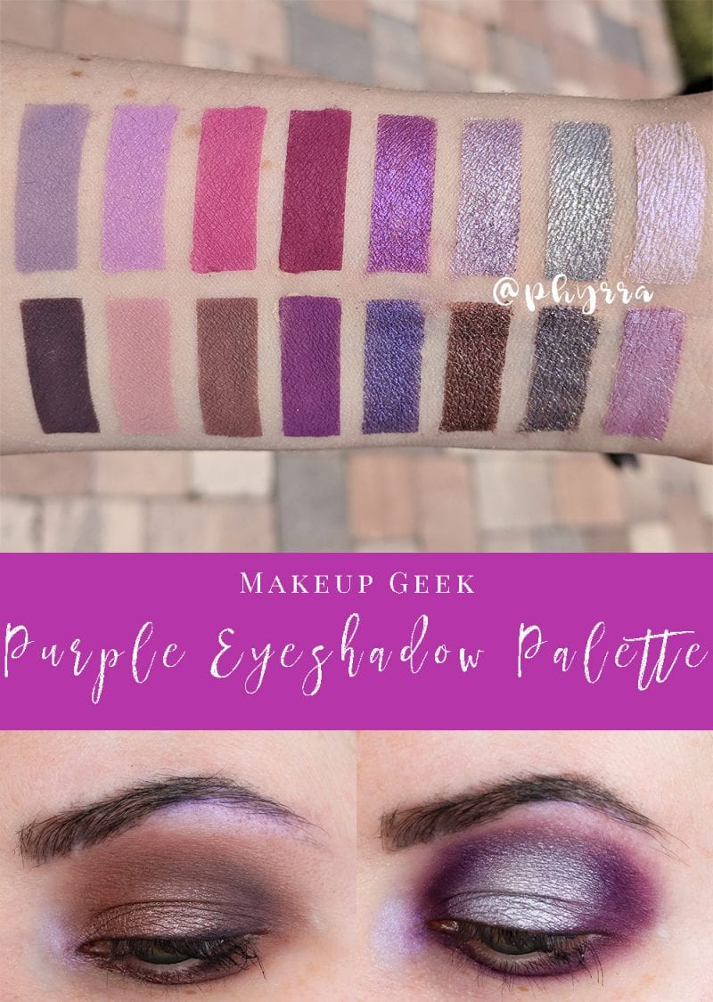 Purple Eye Makeup Makeup Geek Purple Eyeshadow Palette For Purple Lovers