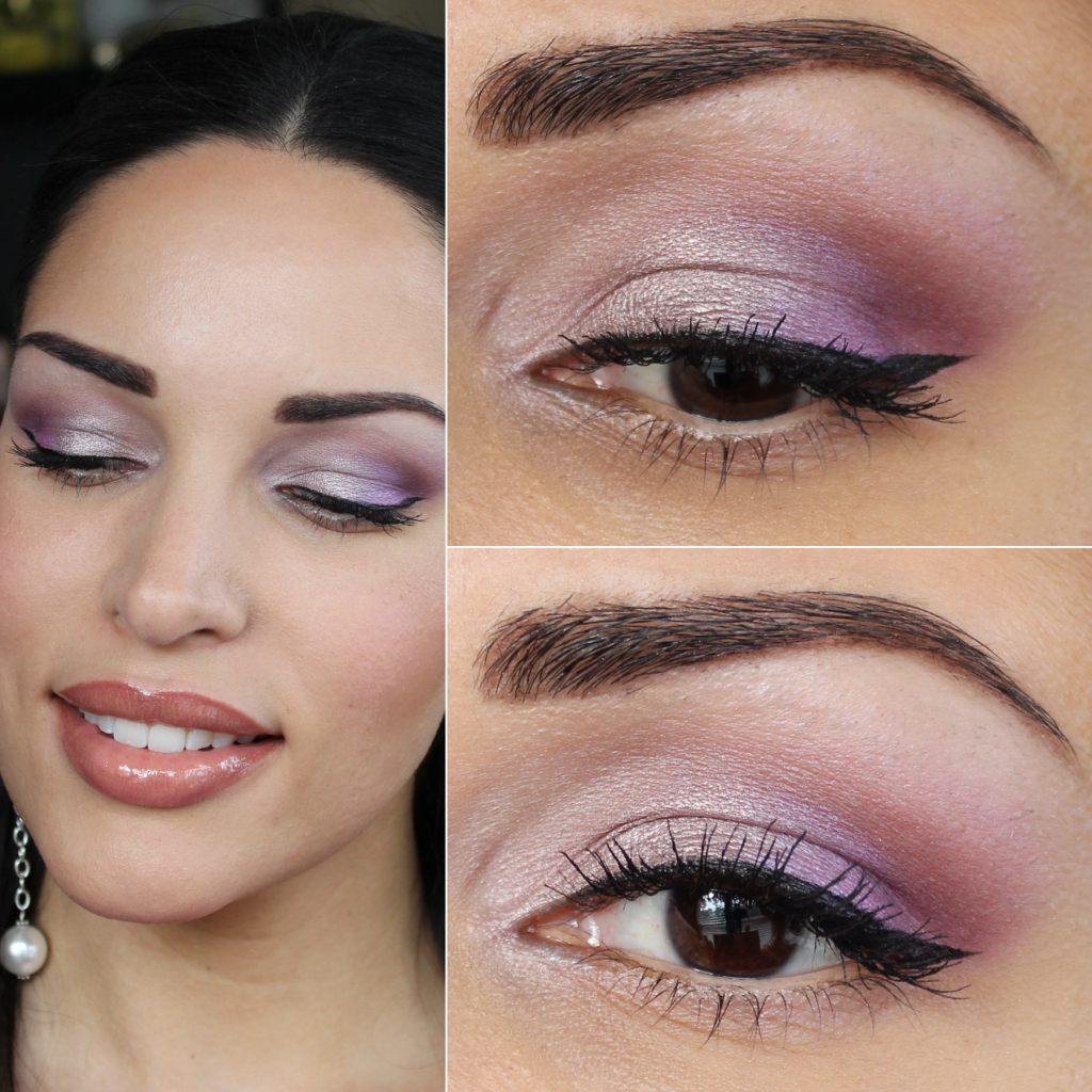 Purple Eye Makeup Makeup Tutorial Metallic Purple Eyeshadow Feat Bareminerals The