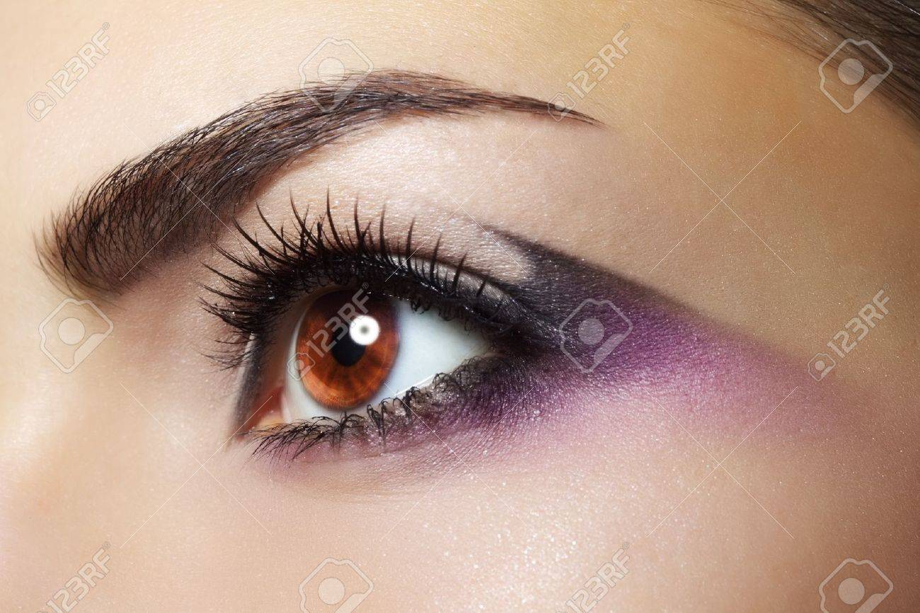 Purple Eye Makeup Purple Eye Makeup Beautiful Eye Makeup Close Up