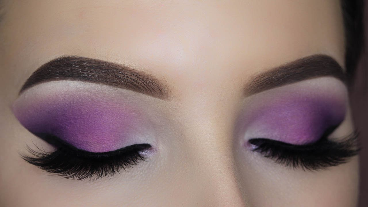 Purple Eye Makeup Smokey Purple Eye Makeup Tutorial Matte Youtube
