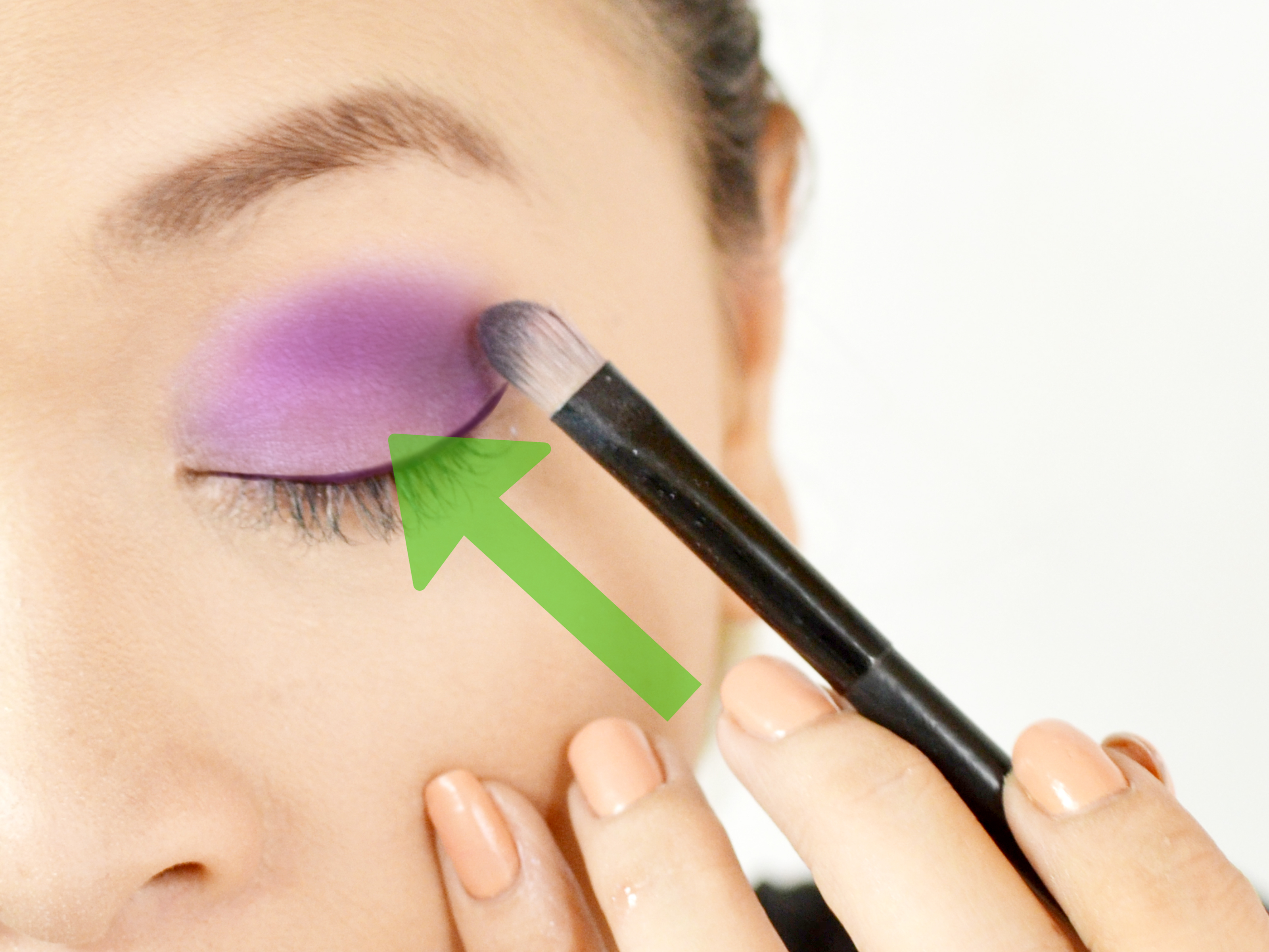 Purple Makeup Brown Eyes 4 Ways To Do Makeup For Green Eyes Wikihow