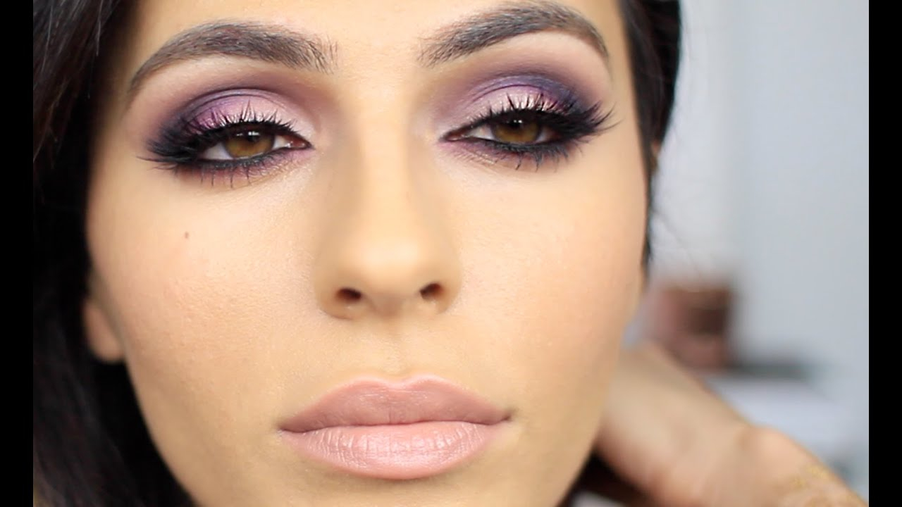 Purple Makeup Brown Eyes Purple Pink Smoky Eye Makeup Eye Makeup Tutorial Teni Panosian