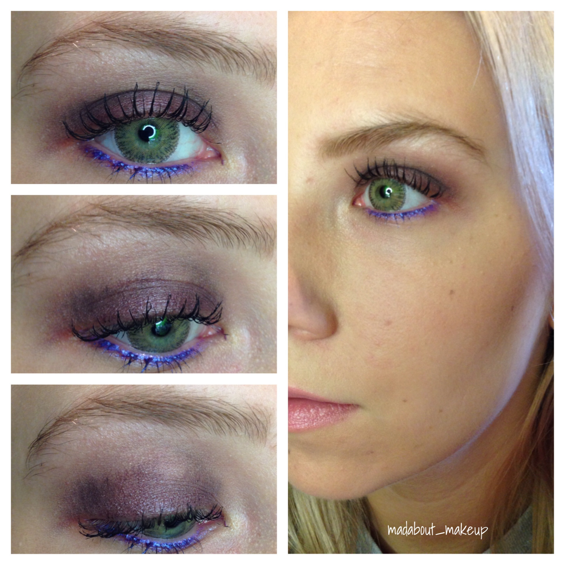 Purple Smokey Eye Makeup For Brown Eyes Purple Smokey Contacts Madab0utmakeup