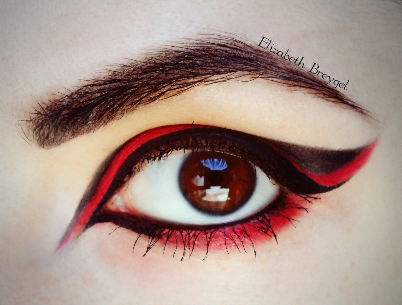 Red And Black Eye Makeup Gothic Red Black Eyes Halloween Makeup Tutorial