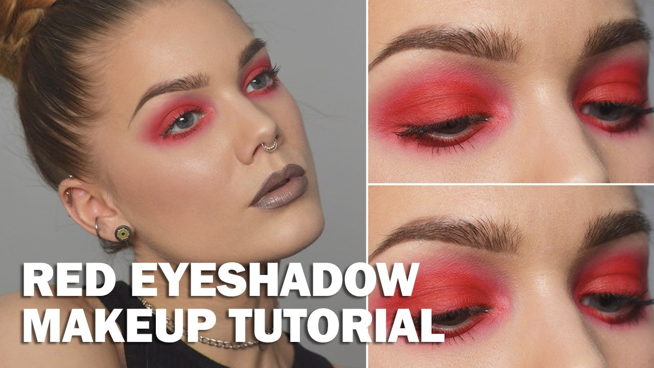 Red Eye Makeup Red Eyeshadow With Subs Linda Hallberg Makeup Tutorials Youtube